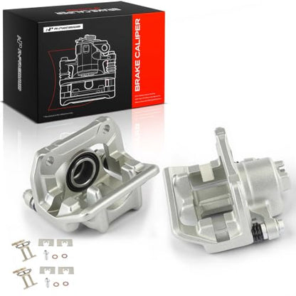 A-Premium Rear Left and Right Side Disc Brake Calipers with Bracket