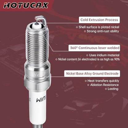 UF491 Ignition Coils & Spark Plugs Tune Up Kit, 4 Pack - size: UF491 & Spark Plugs