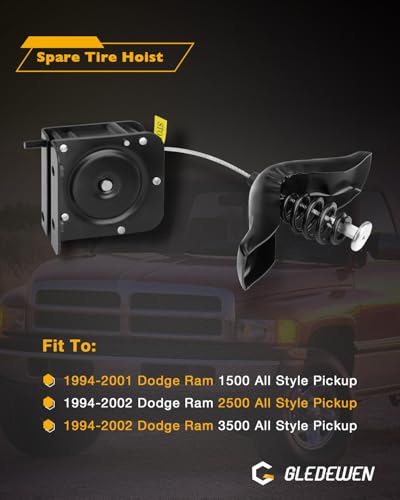 Spare Tire Hoist, 924-541, Fit for 1994-2002 Dodge Ram 1500 2500 3500 - size: 924-541