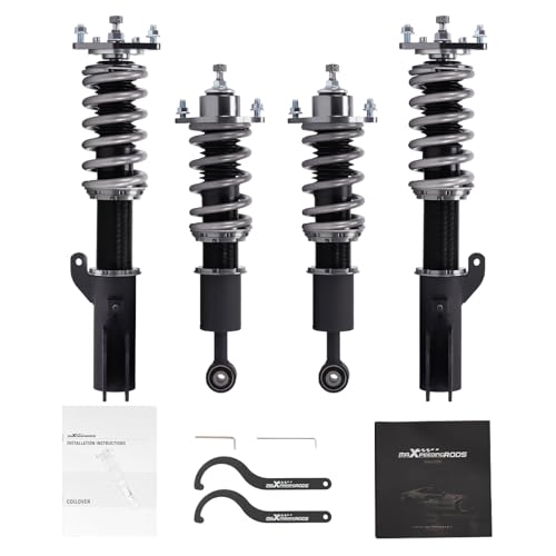 maXpeedingrods Coilover for Mitsubishi Lancer CX/CY 2008-2016, for Mitsubishi Outlander Sport (GA) 2011-2020,24 Levels Damper Adjustable Coilovers Suspension Kit, Height Adjustable Lowering Kit - size: Lancer 2008-2016