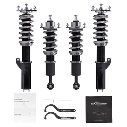 maXpeedingrods Coilover for Mitsubishi Lancer CX/CY 2008-2016, for Mitsubishi Outlander Sport (GA) 2011-2020,24 Levels Damper Adjustable Coilovers Suspension Kit, Height Adjustable Lowering Kit - size: Lancer 2008-2016