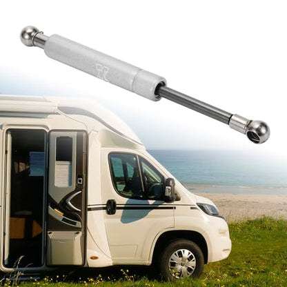 X AUTOHAUX 1 Pc 8inch 22Lbs/100N Silver Tone Lift Supports - color: Silver Tone, size: 22lb