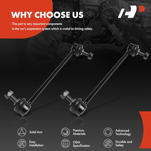 A-Premium 2-Pack Front Sway Bar Link Stabilizer Bar Link - Smooth Driving
