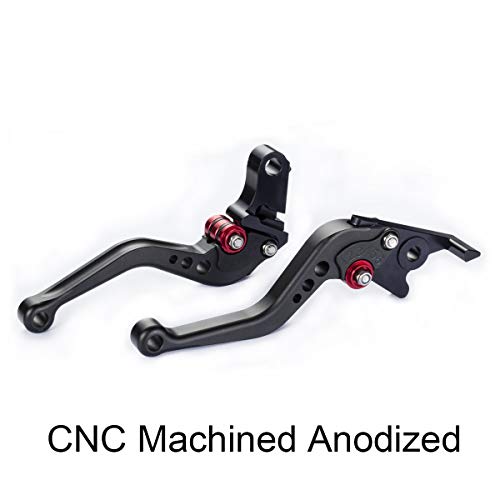 Hopider Short Brake Clutch Levers Compatible with GROM MSX125 2014-2026 - color: Black