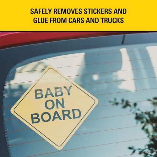 STANLEY T242 Label & Sticker Remover - Automotive-Grade Adhesive Cleaner - Safely Removes Adhesive Residue on Auto Surfaces - 5 oz - 12 Pack