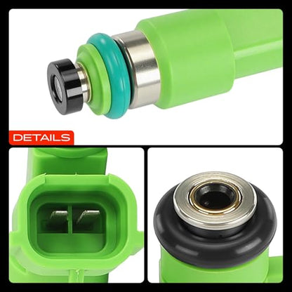 A-Premium 12 Holes Set of 6 Fuel Injectors Compatible with Nissan, INFINITI