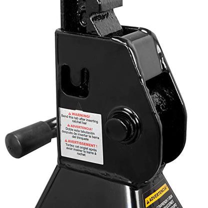 Big RED AT82001BR Hydraulic Trolley Service/Floor Jack Combo with 2 Jack Stands, 2 Ton (4,000 lb), Black - size: 2 Ton (4,000 lb) with Jack Stands
