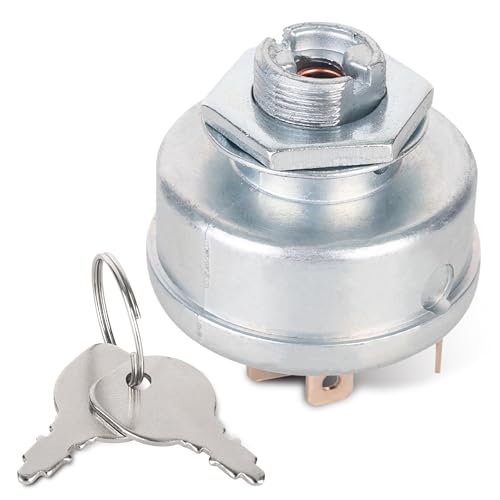 Canamax 103-0206 Ignition Switch with 2 Keys - 3 Positions & 6 Terminals - for 104-2541 109-4736 88-9830 5208003 430-334 Exmark Lazer Z/Z XP, Toro Z 500, Z Master with 60in & 72in Deck - size: 103-0206