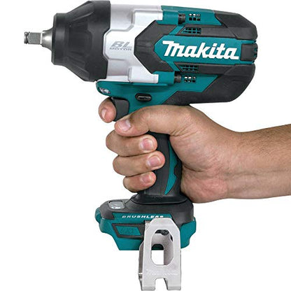 Makita XWT08Z 18V LXT® Lithium-Ion Brushless Cordless High-Torque 1/2" Sq. Drive Impact Wrench, Tool Only - style: Impact Wrench Only