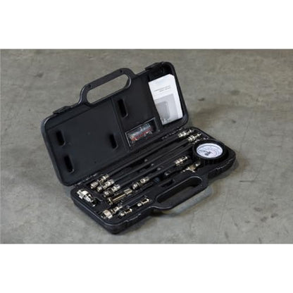 Mityvac MV5530 Engine Compression Test Kit, Manual Pressure Release, 2-3/4 in. Bourdon Tube Gauge, Quick-Disconnect Coupler, Includes Threaded Adapters for Motorcycles, Marine and Small Engines