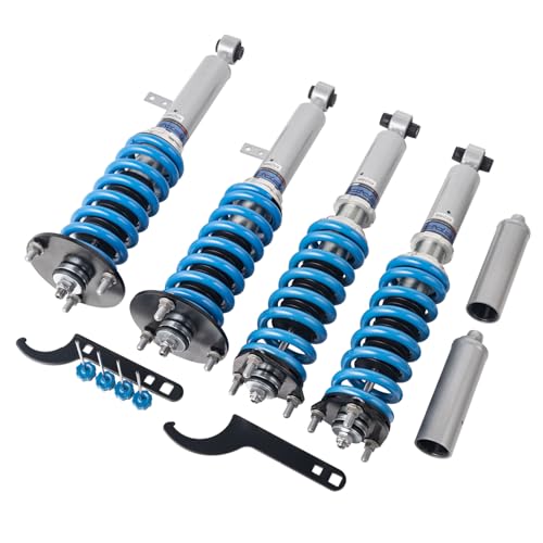 FAPO PS+ Coilovers for Lexus 2006-2013 IS250 IS350 GS300 GS350 GS430 GS460, for Lexus IS F USE20 2008-2014, 16 Level Damping Mono-Tube Adjustable Height Lowering Suspension Strut Kits(Blue)