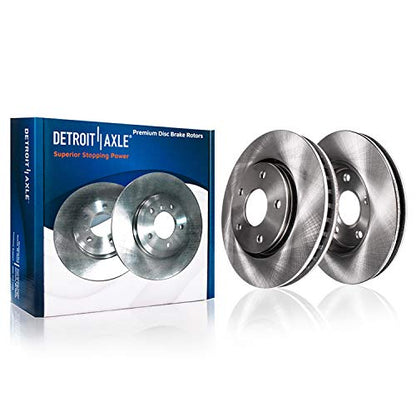 Detroit Axle - Front & Rear Brake Kit for 2007-2017 Jeep Compass Patriot - size: 10BPR47564/kit