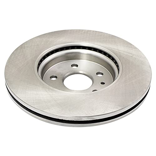 TRQ Front Ceramic Brake Pad and Rotor Set 11.81 in 5-Lug - style: BKA14218