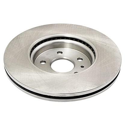 TRQ Front Ceramic Brake Pad and Rotor Set 11.81 in 5-Lug - style: BKA14218