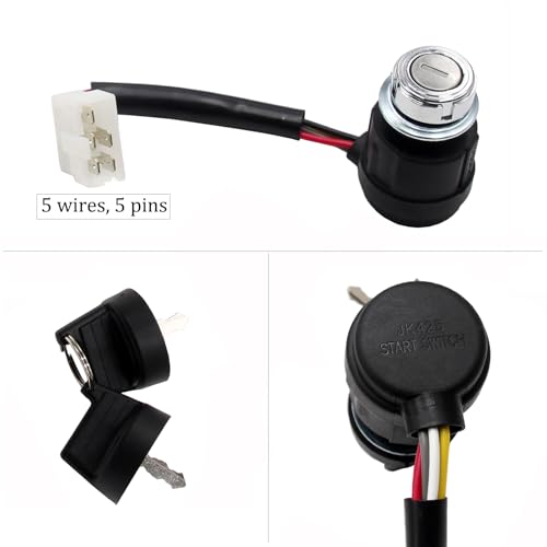 5 Pin Wire Ignition Key Switch Go Kart ATV UTV Chinese 50cc 90cc 110cc 125cc 150cc 200cc 250cc TaoTao Sunl