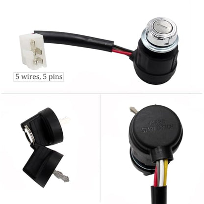 5 Pin Wire Ignition Key Switch Go Kart ATV UTV Chinese 50cc 90cc 110cc 125cc 150cc 200cc 250cc TaoTao Sunl