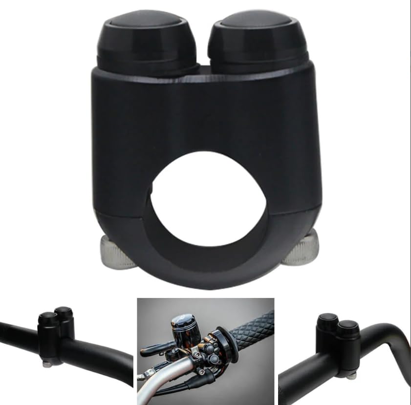 2 Buttons CNC Hand Control Momentary Switch Micro Switch - size: 1 Inch Black