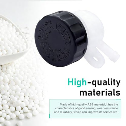 2 PCS Motorcycle Brake Oil Reservoir, Master Cylinder Hydraulic Oil Cup, Anti-leakage Rear Brake Clutch Tank Reservoir, for Motorcycle Pit Dirt Bike ATV 4 Wheel QUAD (White & Black) - size: 2 PCS