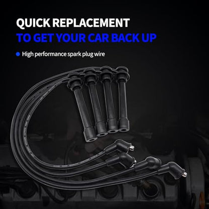 Spark Plug Wire Set Replacement for NGK 8113 RC-NX14 - style: RC-NX14