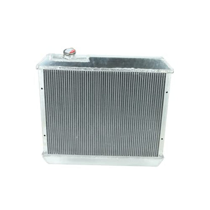 Aluminum Core Racing Radiator 3 Row with Fan Shroud Kit Compatible with 1963-1966 C/K Pickup - size: Core Size: 17.40" x 22.76" x 1.73"