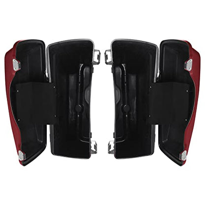 Green-L ABS 5" Stretched Saddlebag Fit for Harley Touring 1993-2013 - color: Red 2#