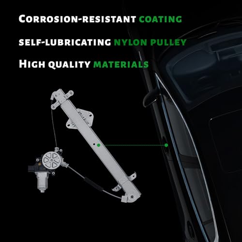 Front Driver Side Power Window Regulator with Motor - size: 61041AL010