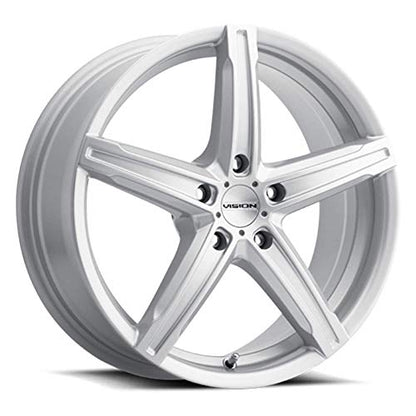 Vision 469 Boost 15x6.5 5x4.5" +38mm Silver Wheel Rim 15" Inch