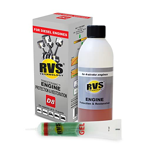 D8 engine oil treatment, For Diesel engines with a motor oil capacity up to 9 quarts; Safely Restore and protect your Car, Truck, Motorcycle and all other engines