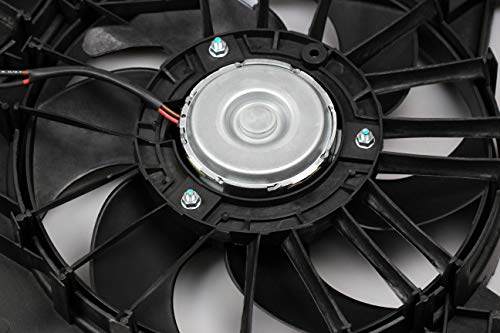620-039 5137714AA Engine Radiator Dual Cooling Fan for Dodge Chrysler 300 Challenger Charger Base Magnum SRT8 SXT LX Signature 2005-2006 2007 2008 2009 2010 5137713AA 5174358AA CH3115132