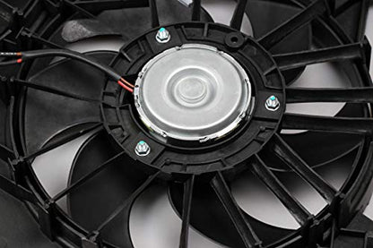 620-039 5137714AA Engine Radiator Dual Cooling Fan for Dodge Chrysler 300 Challenger Charger Base Magnum SRT8 SXT LX Signature 2005-2006 2007 2008 2009 2010 5137713AA 5174358AA CH3115132