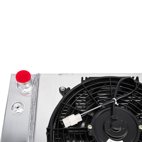 4 Row Radiator Shroud Fan For Chevy Camaro Camino C/K/G/P 1970-88 - size: 4 Row Radiator+Shroud Fan