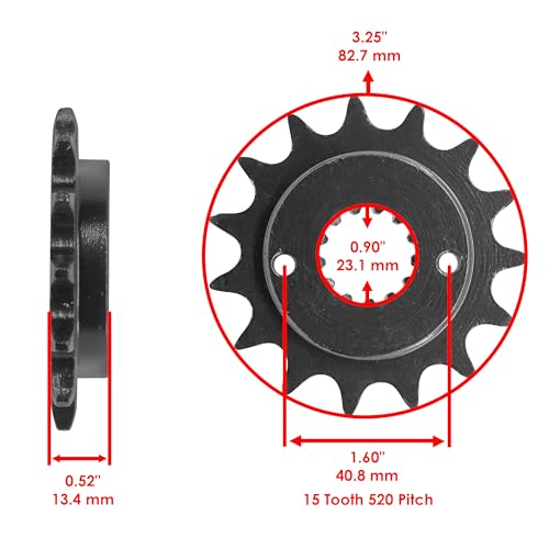 Caltric Golden O-Ring Drive Chain & Sprockets Kit Compatible with Kawasaki Zx-6R Ninja Zx636 Zx-636 2005 2006