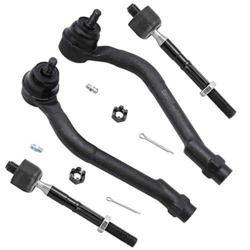 Detroit Axle - 2.4L Front 4pc Tie Rods for 2014-2015 Kia Optima, 4 - size: 4S50358/group