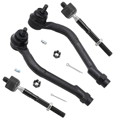Detroit Axle - 2.4L Front 4pc Tie Rods for 2014-2015 Kia Optima, 4 - size: 4S50358/group