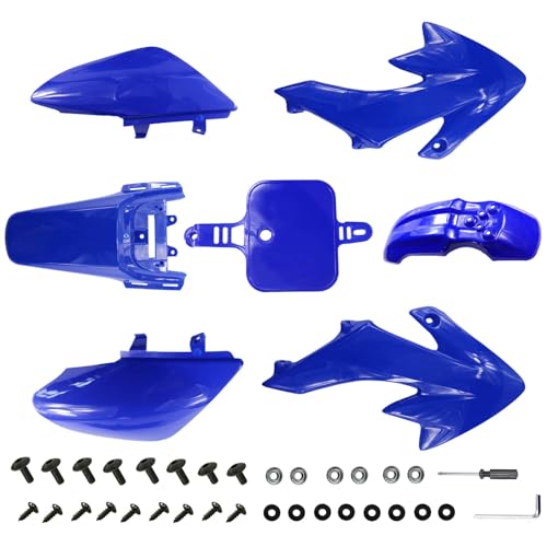 PRO BAT 7 PCs CRF50 Plastic Fender Kit XR50 Fairing Fender Kit Motorcycle - color: Blue