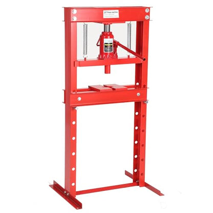 20 Ton Hydraulic H-Frame Shop Press, Heavy Duty Manual Hydraulic Press Machine with Adjustable Bed & Stamping Plates, Metal Working Press for Auto Repair, Garage, Engine Bearing Removal