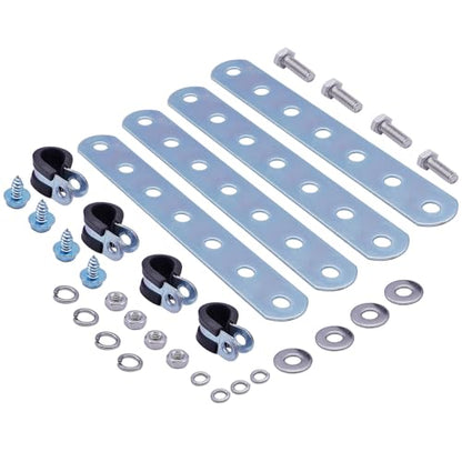 253 Transmission Oil Cooler Mounting Bracket Kit,Universal 253 Metal Mounting Bracket Kit for Oil Cooler,Electric Fan