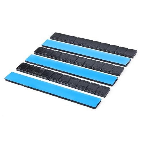 1/4oz,60 PCS, Black, Adhesive Wheel Balance Weights for Cars, Trucks, SUVs, Motorcycles, and Other Vehicles. (Mellow Style) - color: Black, size: 0.25oz - 60 pcs