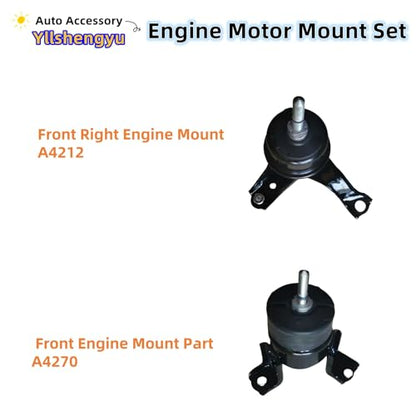 Engine Motor Transmission Mount Kit for Sienna 2004-2006 - size: Sienna 2004-2006 V6 3.3L