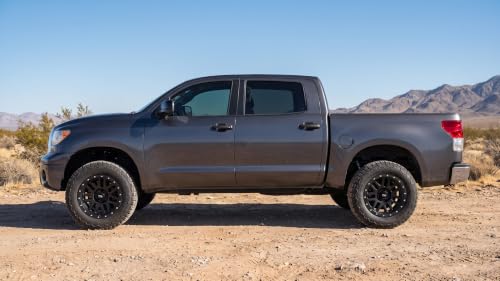 RockTrix RT110 18x9 Off-Road Wheels compatible with Toyota Tundra 2007-2021, Matte Black 5x150 Rims -12mm Offset for 33-35 Inch Tire Clearance, Fits Sequoia, Land Cruiser, And Fits Lexus LX570 - color: Matte Black, size: 18x9 -12mm offset