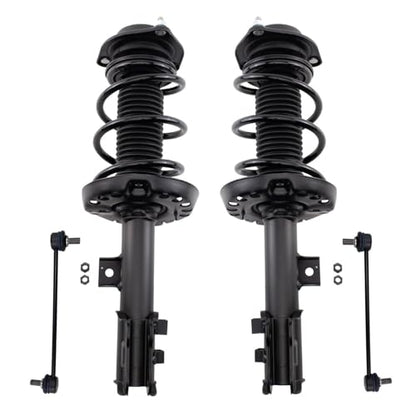 TRQ Front Suspension Kit Complete Strut & Coil Spring Assembly Sway Bar - style: PSA27869