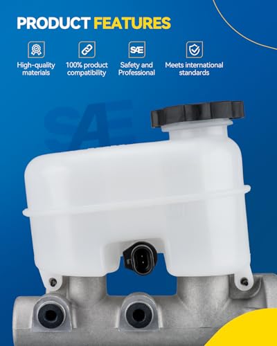 PHILTOP M630449 Brake Master Cylinder with Reservoir Fit for Chrysler