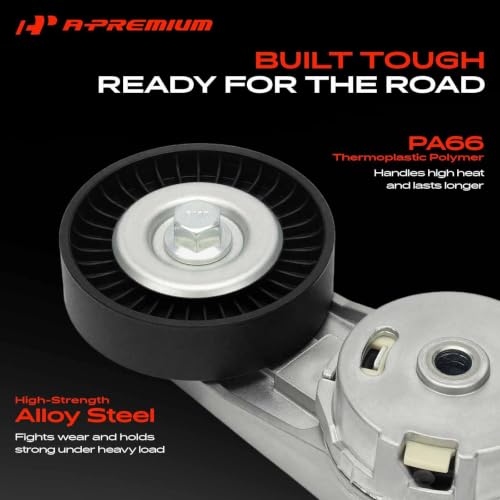 A-Premium Belt Tensioner Assembly with Pulley Compatible with Chevrolet