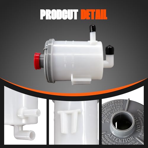 603-713 Power Steering Reservoir Tank for Honda Element L4 2.4L 2003-2011 Replaces#53701SCVA01 53697SB3951 53697SB3952 3R206 - size: 603-713