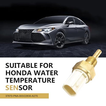 Engine Coolant Temperature Sensor Compatible with Honda Accord Civic CR-V Element Pilot Coolant Temp Sensor Replace OE# 37870-PLC-004, 37870-PNA-003, 37870-PNA-002