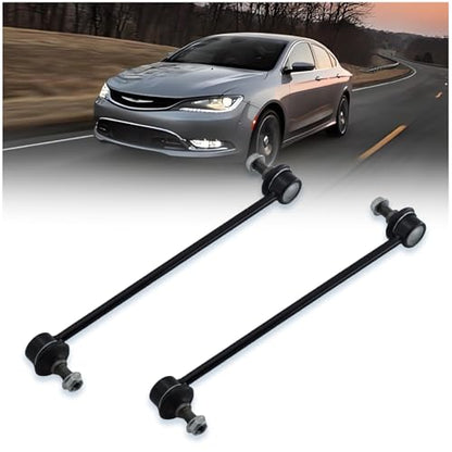 2Pcs K80258 Front Sway Bar Links Fit for Chrysler 200 2011-14, Sebring 2007-2010, for Dodge Avenger Caliber 2007-14, for Jeep Compass Patriot 2007-17, for Mazda MPV Protege Protege5 2000-03 - size: K80258 X2