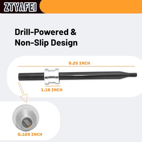 Oil Pump Primer Tool Replacement for GM Chevy Small & Big Block Engines (SBC/BBC 283-454) - Universal Fit for 3/8" or 1/2" Chuck (Silver) - color: Silver
