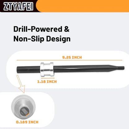 Oil Pump Primer Tool Replacement for GM Chevy Small & Big Block Engines (SBC/BBC 283-454) - Universal Fit for 3/8" or 1/2" Chuck (Silver) - color: Silver