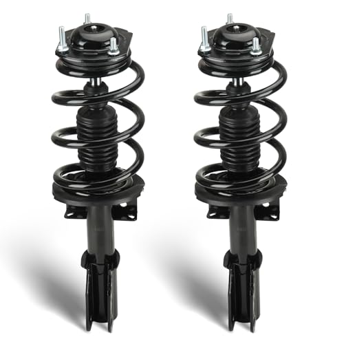 Front Struts w/Coil Spring Assembly Shock Absorber Fit for 07-12 GMC Acadia/08-12 Buick Enclave/07-10 Saturn Outlook/09-12 Chevy Traverse, All Models 3.6L V6 Gas Only, Replace for 172518