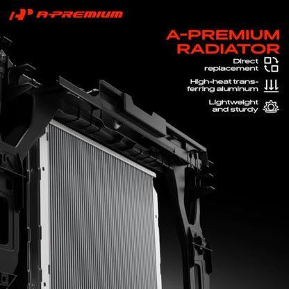 A-Premium Engine Coolant Radiator Assembly Compatible with BMW